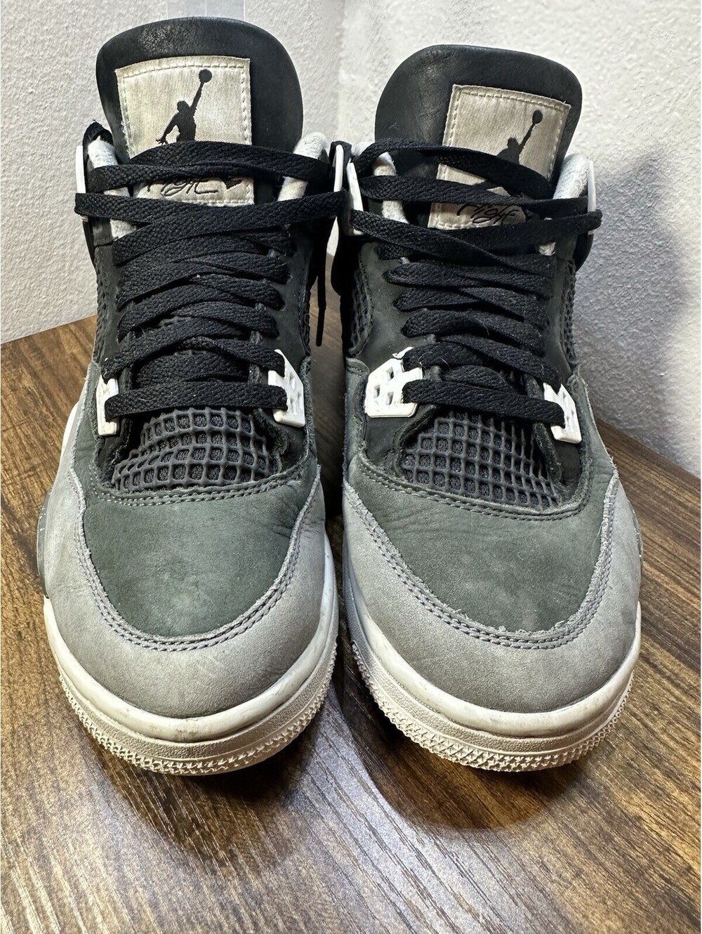 Nike Air Jordan 4 Retro Gray Sneakers Youth Size US 7Y EU 40 FQ8213-002 - Picture 3 of 8